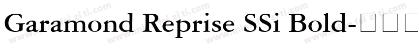 Garamond Reprise SSi Bold字体转换